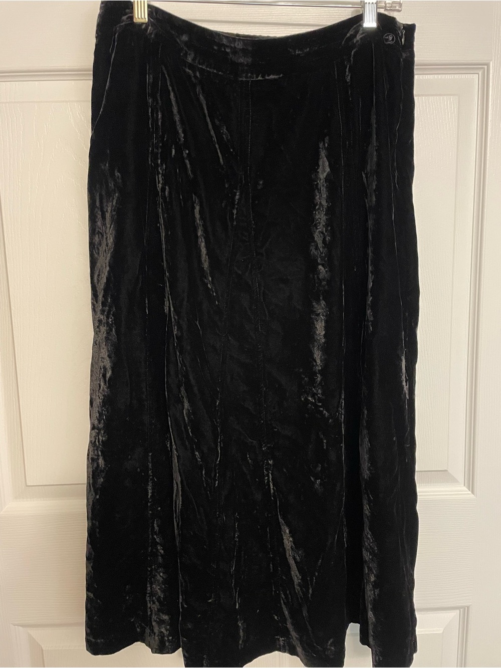 Duck Head Black Velvet Maxi Skirt